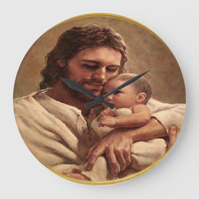 Jesus is King of Kings Large Clock (Front)