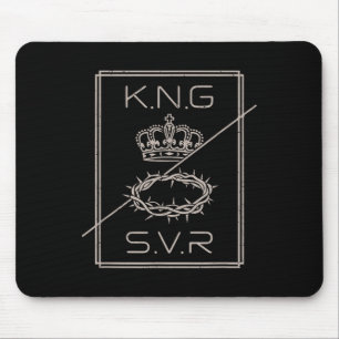 Jesus Is King Saviour Christian Men Teen Girl Yout Mouse Pad