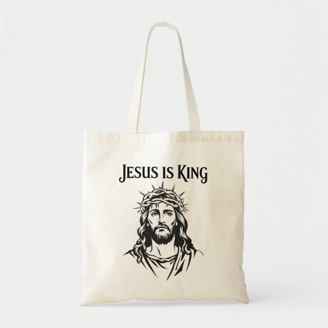 Jesus is King Tote Bag (Front)