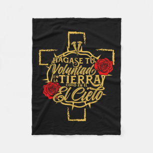 Jesus Is King Yeshua Religious Christian Bible Ver Fleece Blanket