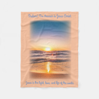 Jesus is Light Fleece Blanket
