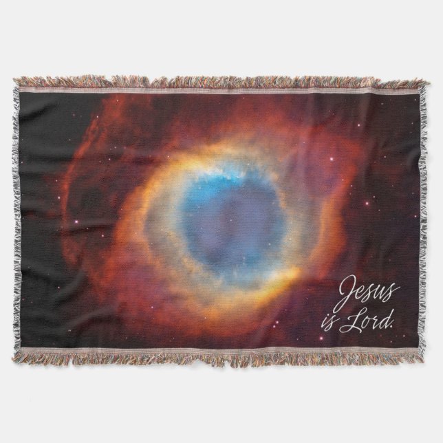 Jesus is Lord 11 Helix Nebula Throw Blanket (Front)