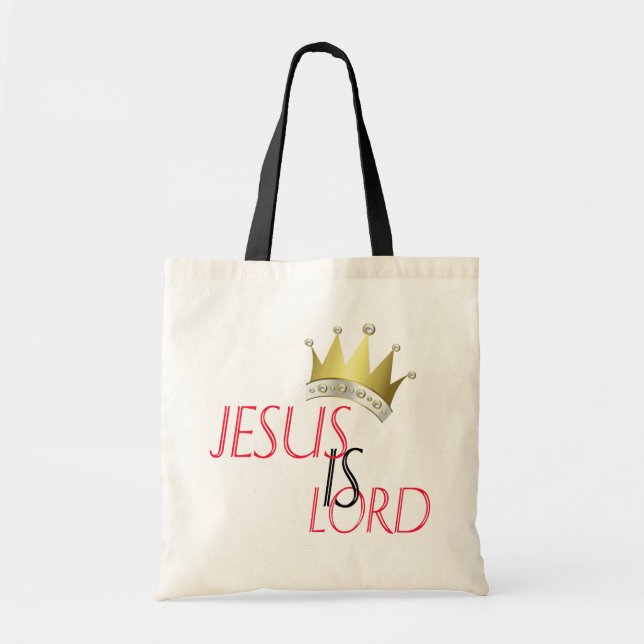 Jesus Is Lord Budget Tote Bag (Front)