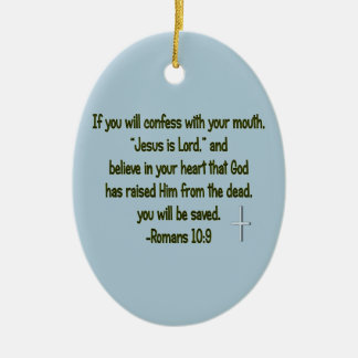 Jesus Is Lord Ceramic Tree Decoration
