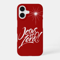 Jesus is Lord - Christmas Christian Star Red