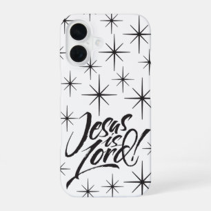 Jesus is Lord - Christmas Christian Stars iPhone 16 Case