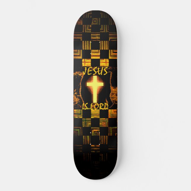 Jesus is Lord Cross skateboard (Front)