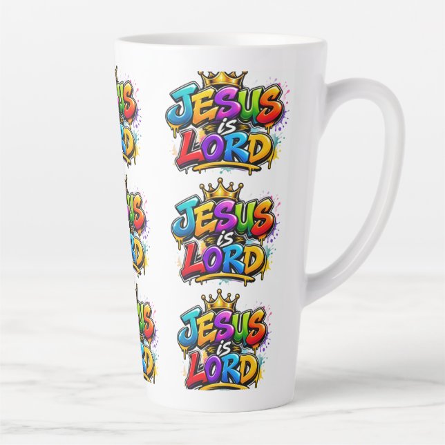 Jesus is Lord Latte Mug (Right)