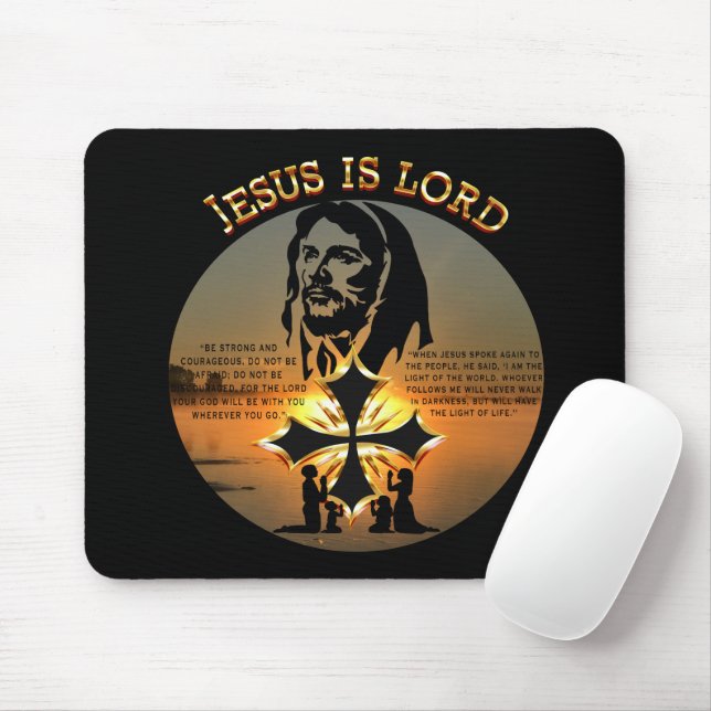 Jesus Is Lord Mouse Pad (With Mouse)