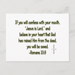 Jesus Is Lord Postcard