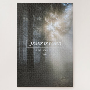 Jesus Is LORD Romans 10: 9 Christian Bible Verse Jigsaw Puzzle