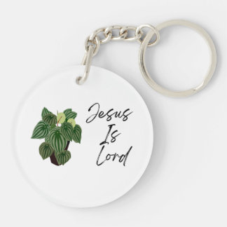 Jesus is Lord Round Acrylic Keychain,   Key Ring
