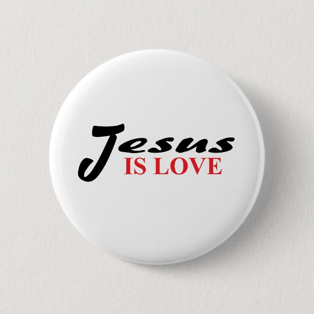 Jesus Is Love Button (Front)