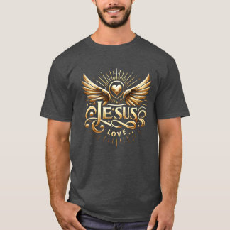 Jesus is love Jesus loves you retro T-Shirt