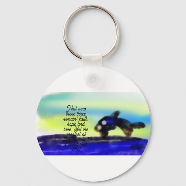 jesus is love  key ring (Front)