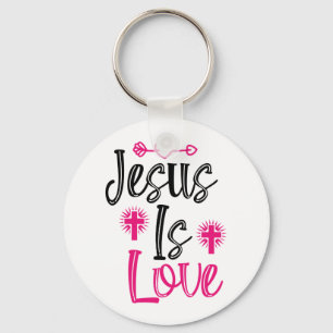 Jesus Is Love Key Ring