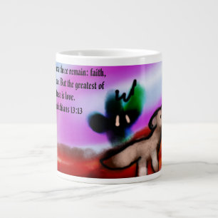 Jesus is love  large coffee mug
