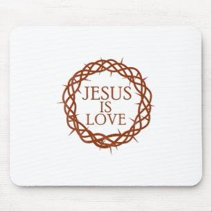 Jesus is Love Mouse Pad