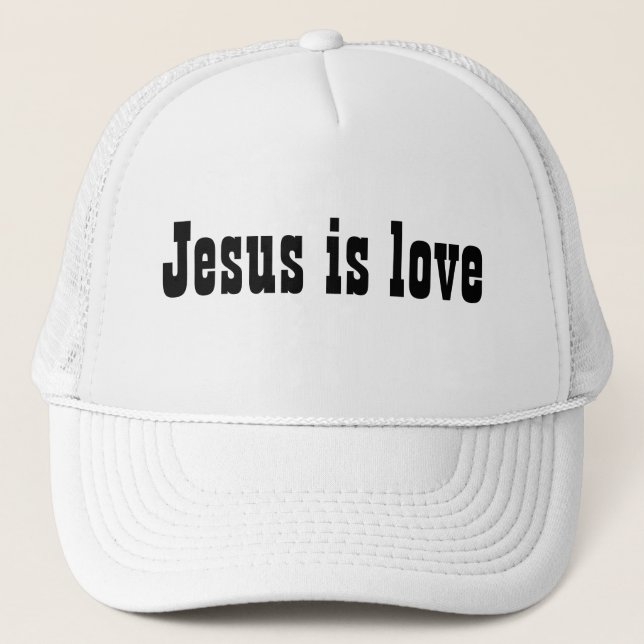 Jesus is love trucker hat (Front)