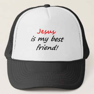 Jesus is my best friend apparel trucker hat