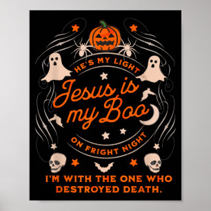 Jesus Is My Boo Soky Christian Funny Halloween  Poster