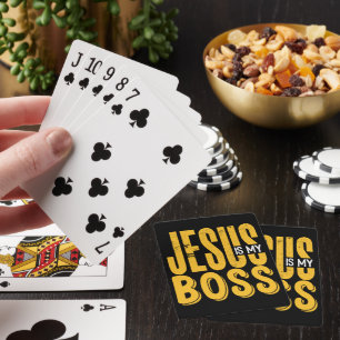 JESUS IS MY BOSS PLAYING CARDS