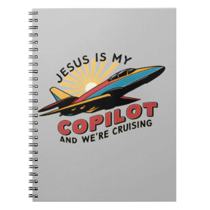 Jesus Is My Copilot And We're Cruising Funny Notebook
