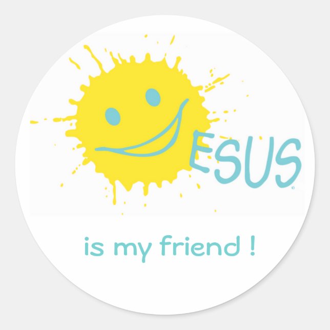 Jesus is my friend ! Sticker (Front)