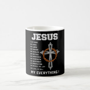 Jesus Is My God My King My Saviour Christian Gift Coffee Mug