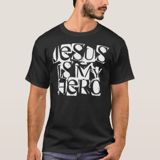 Jesus is my Hero black T-shirt