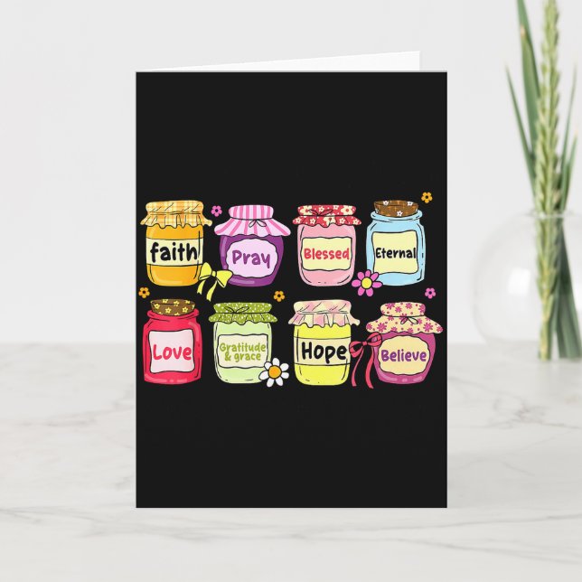 Jesus Is My Jam And Im Here To Spread Christian Bi Card (Front)