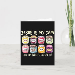 Jesus Is My Jam And Im Here To Spread Christian Bi Card