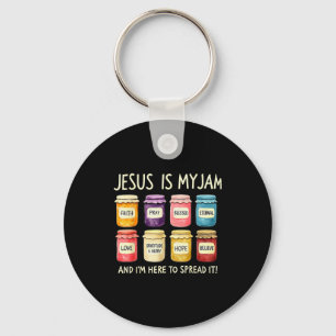 Jesus Is My Jam And Im Here To Spread Christian Bi Key Ring