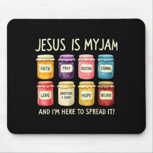 Jesus Is My Jam And Im Here To Spread Christian Bi Mouse Pad