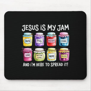 Jesus Is My Jam And Im Here To Spread Christian Bi Mouse Pad