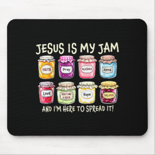 Jesus Is My Jam And Im Here To Spread Christian Bi Mouse Pad