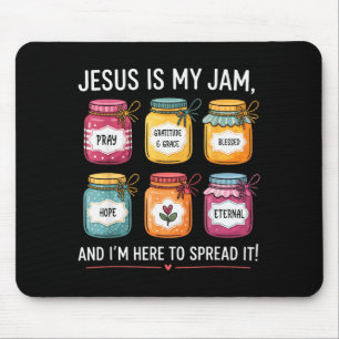 Jesus Is My Jam And Im Here To Spread Christian Bi Mouse Pad