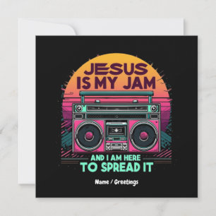 Jesus Is My Jam and I'm Here To Spread It Faith Invitation