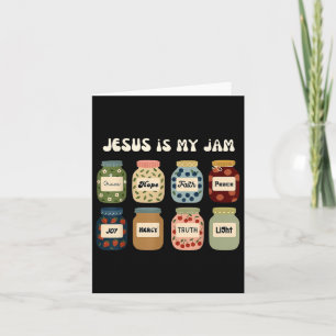 Jesus Is My Jam Christian Faith Religious Bible Ve Card
