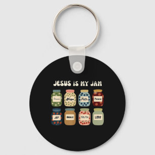Jesus Is My Jam Christian Faith Religious Bible Ve Key Ring