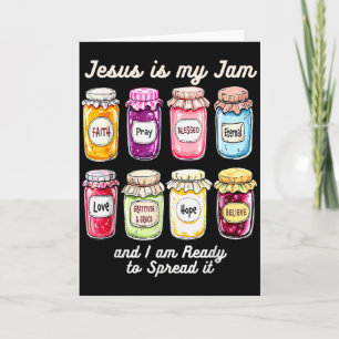 Jesus Is My Jam Tee Funny Christian Faith _2  Card