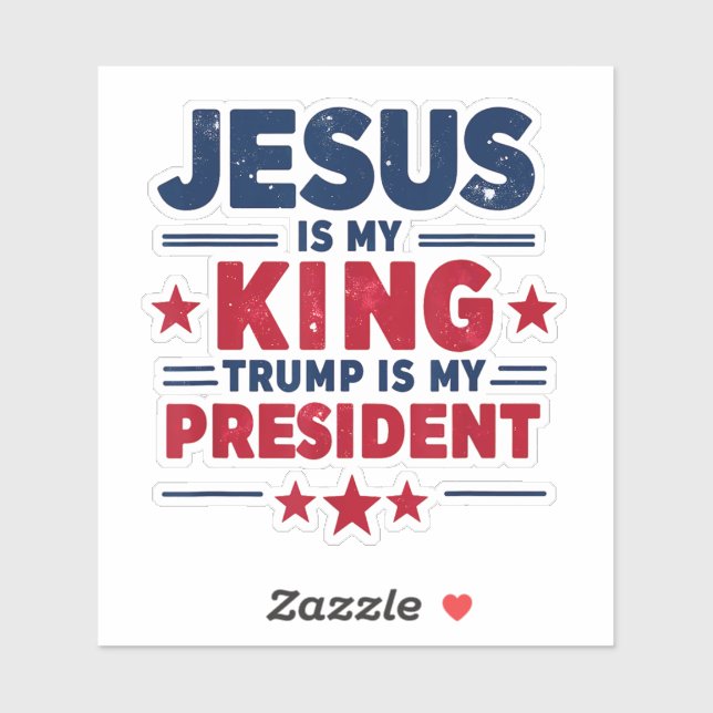 Jesus Is My King Trump Is My President (Sheet)