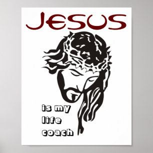 Jesus Is My Life Coach Poster