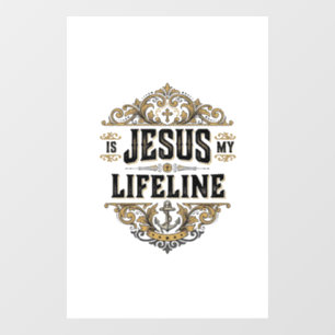 Jesus Is My Lifeline Vintage Christian Shirt Desig