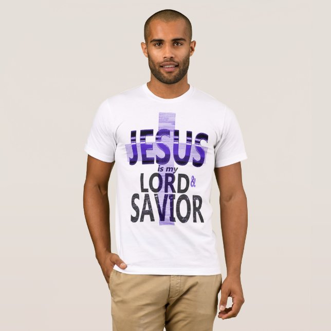 Jesus is my Lord and Saviour Men's Christian Shirt (Front Full)