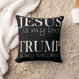 Jesus is My Lord Trump is My President Cushion