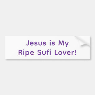 Jesus is My Ripe Sufi Lover Hankamer Artjunkhaus  Bumper Sticker