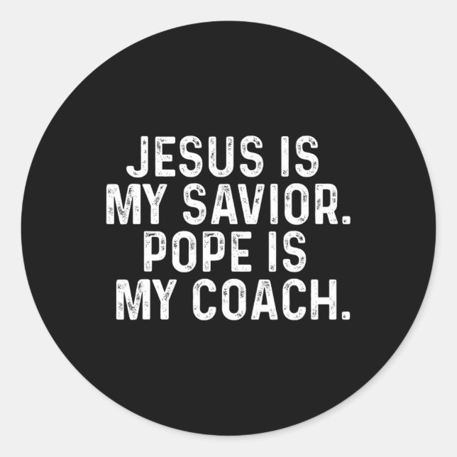 Jesus Is My Savior2  Classic Round Sticker (Front)