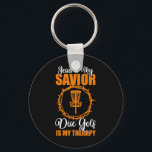 Jesus Is My Savior Disc Golf Therapy Disc Golf Des Key Ring<br><div class="desc">Jesus Is My Savior Disc Golf Therapy Disc Golf Design Men</div>