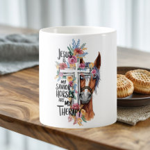 Jesus Is My Saviour Horses Are My Therapy Funny
